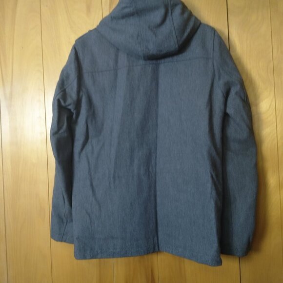 GUESS WOMEN'S SMALL GRAY WOOL BLEND MID LENGTH HOODED COAT JACKET RN54163 - Picture 5 of 5